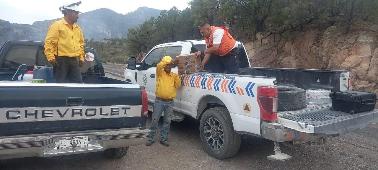 Lleva Protección Civil Estatal insumos a brigadistas forestales